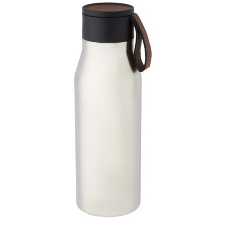 Ljungan koperen vacuüm geïsoleerde roestvrijstalen fles van 500 ml met PU leren band en deksel