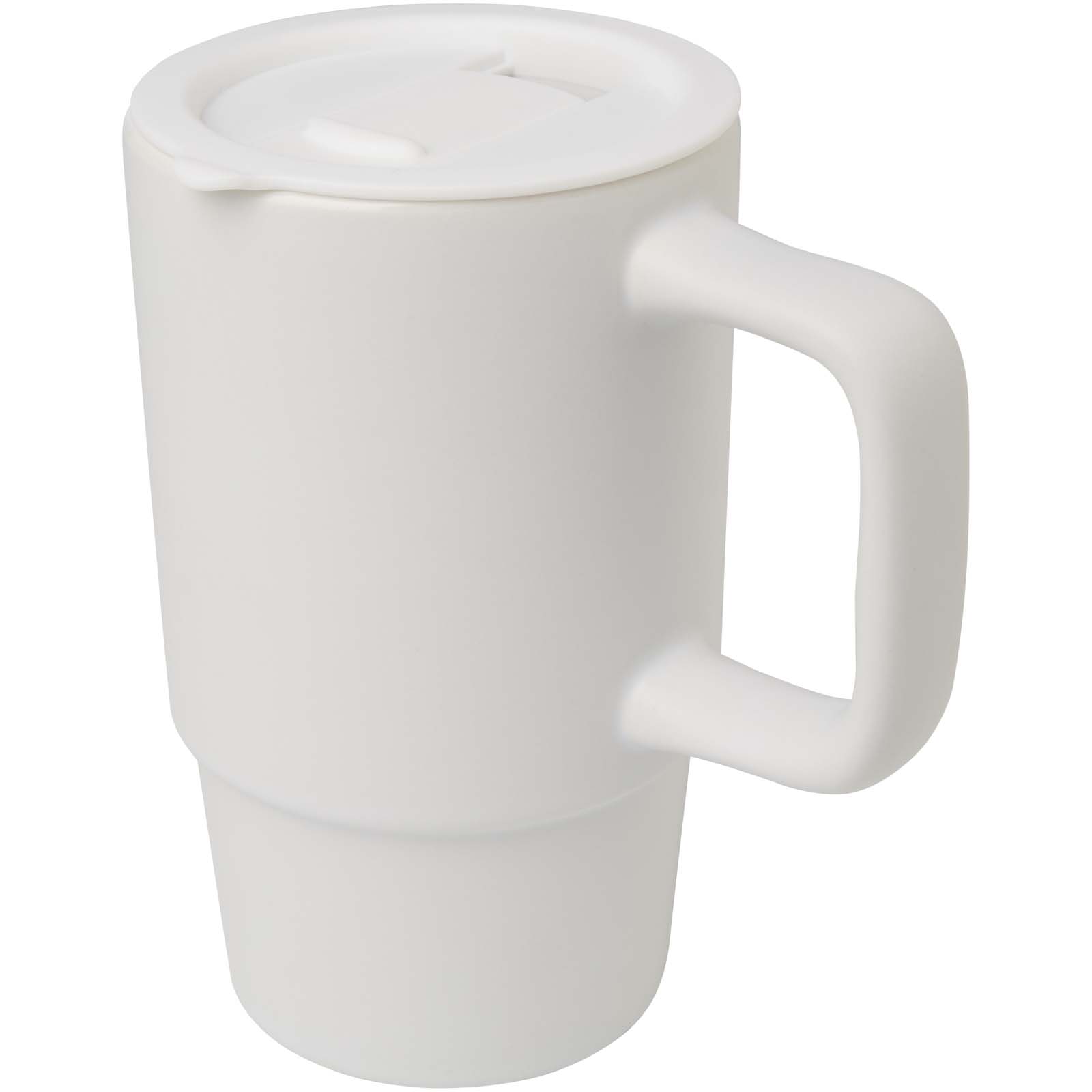 Carter 450 ml mok van keramiek met plastic deksel