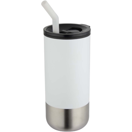 Grayson 480 ml RCS gerecycleerde geïsoleerde beker met rietje