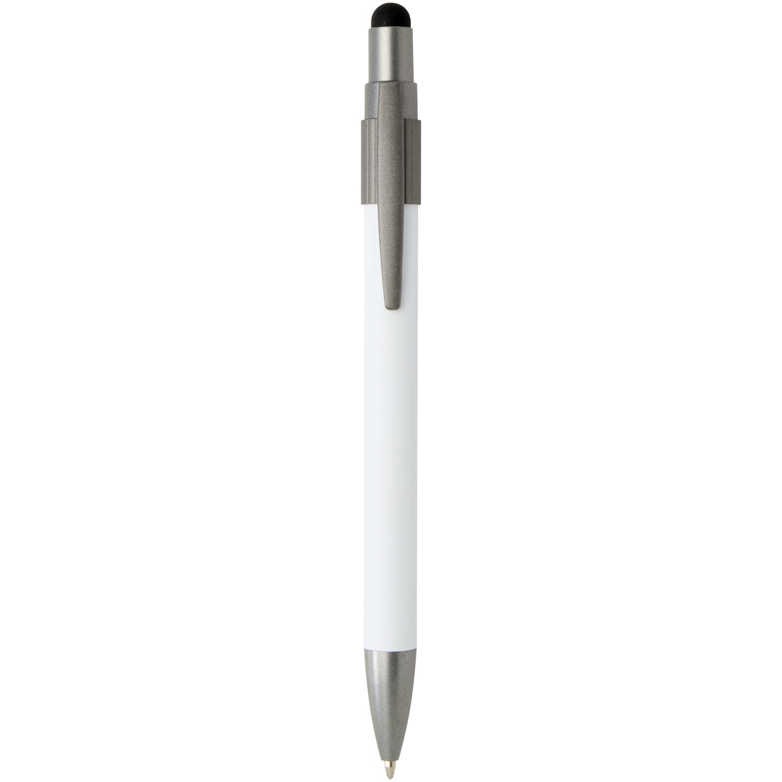 Rill RCS gerecycleerde balpen met stylus en fidget spinner (blauwe inkt)