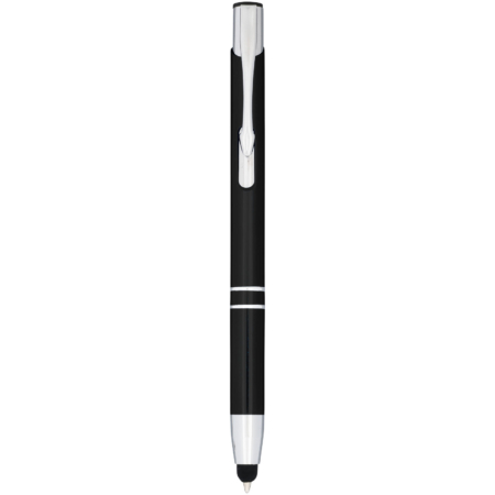 Moneta geanodiseerde aluminium stylus balpen (blauwe inkt)