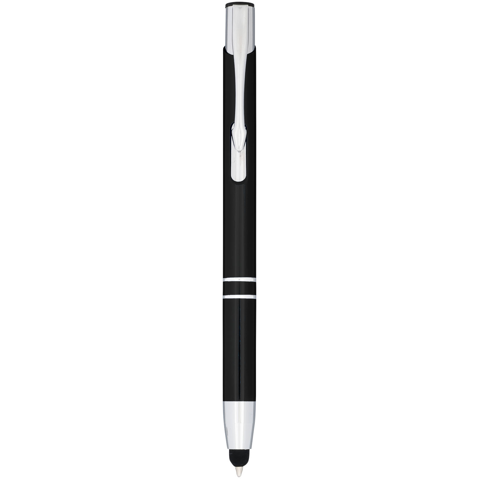 Moneta geanodiseerde aluminium stylus balpen (blauwe inkt)