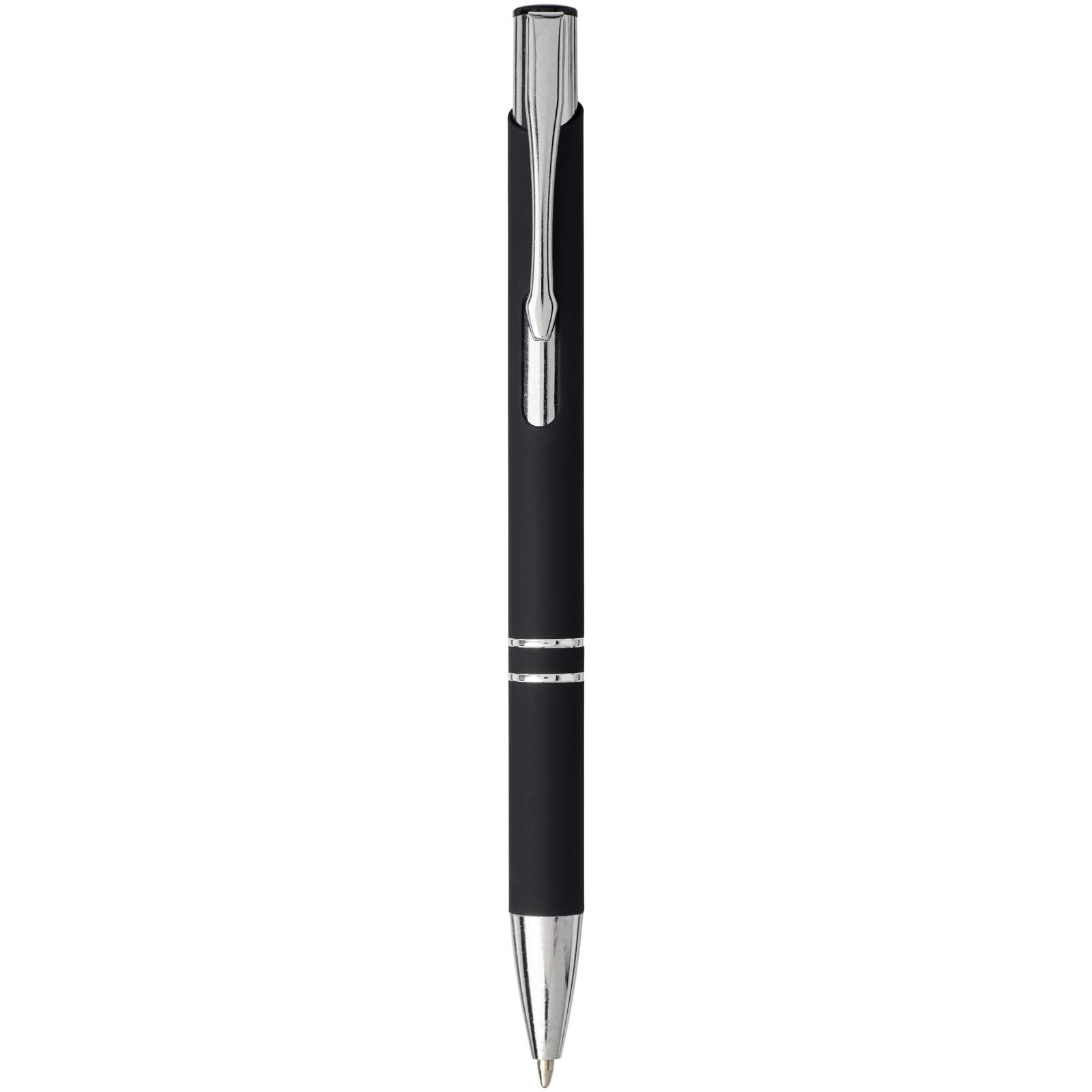 Moneta soft touch balpen met klikmechanisme (zwarte inkt)