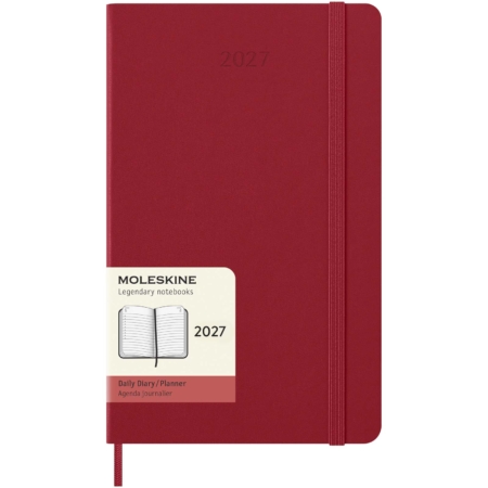 Moleskine dag-agenda voor 12 maanden met harde kaft