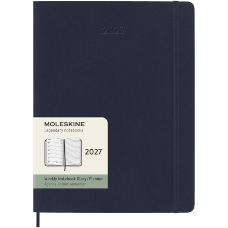 Moleskine week-agenda voor 12 maanden met zachte kaft XL