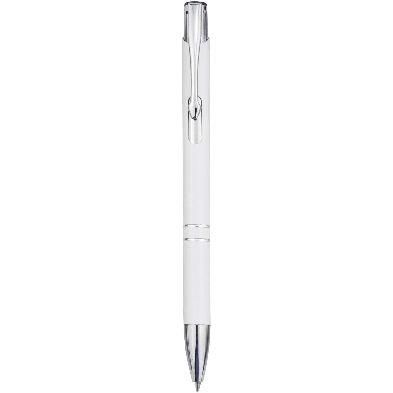 Moneta balpen van gerecycled aluminium (zwarte inkt)