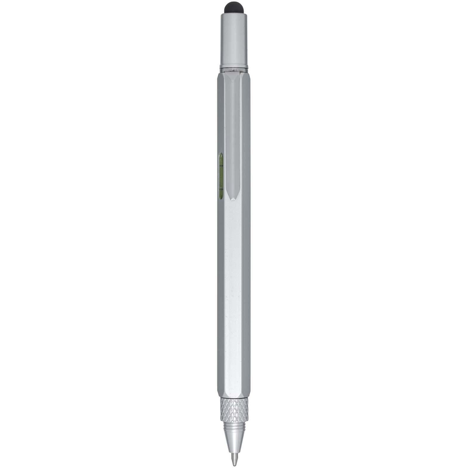 Dora multifunctionele pen van gerecycled aluminium (zwarte inkt)