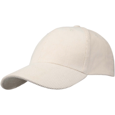 Hutton 280 g/m² 6 panel cap van gerecycled corduroy