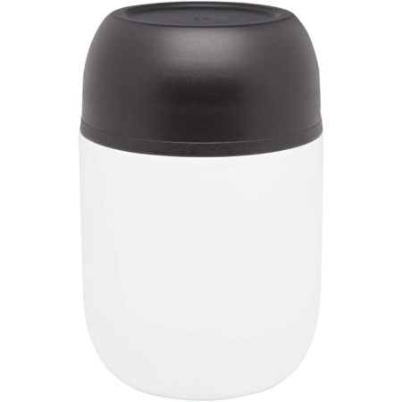 Supo 480 ml dubbelwandige lunchpot van gerecycled roestvrij staal met opvouwbare lepel