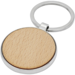 Moreno beukenhouten ronde sleutelhanger