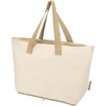 Sierra 140 g/m² GRS gerecycleerde opvouwbare katoenen draagtas 12L