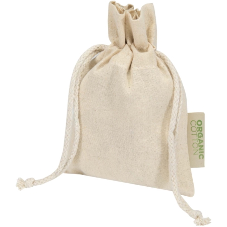 Odisha 140 g/m² OCS biologisch katoenen geschenktas – 15 x 10 cm