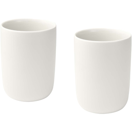 Male keramische bekers van 350 ml met matte afwerking, set van 2