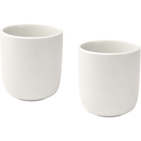 Male keramische bekers van 200 ml met matte afwerking, set van 2