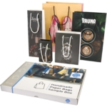 Sample box met handgemaakte integra papieren tassen