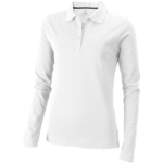 Calgary 180 g/m² damespolo met lange mouwen