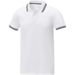 Amarago 200 g/m² tipping herenpolo met korte mouwen