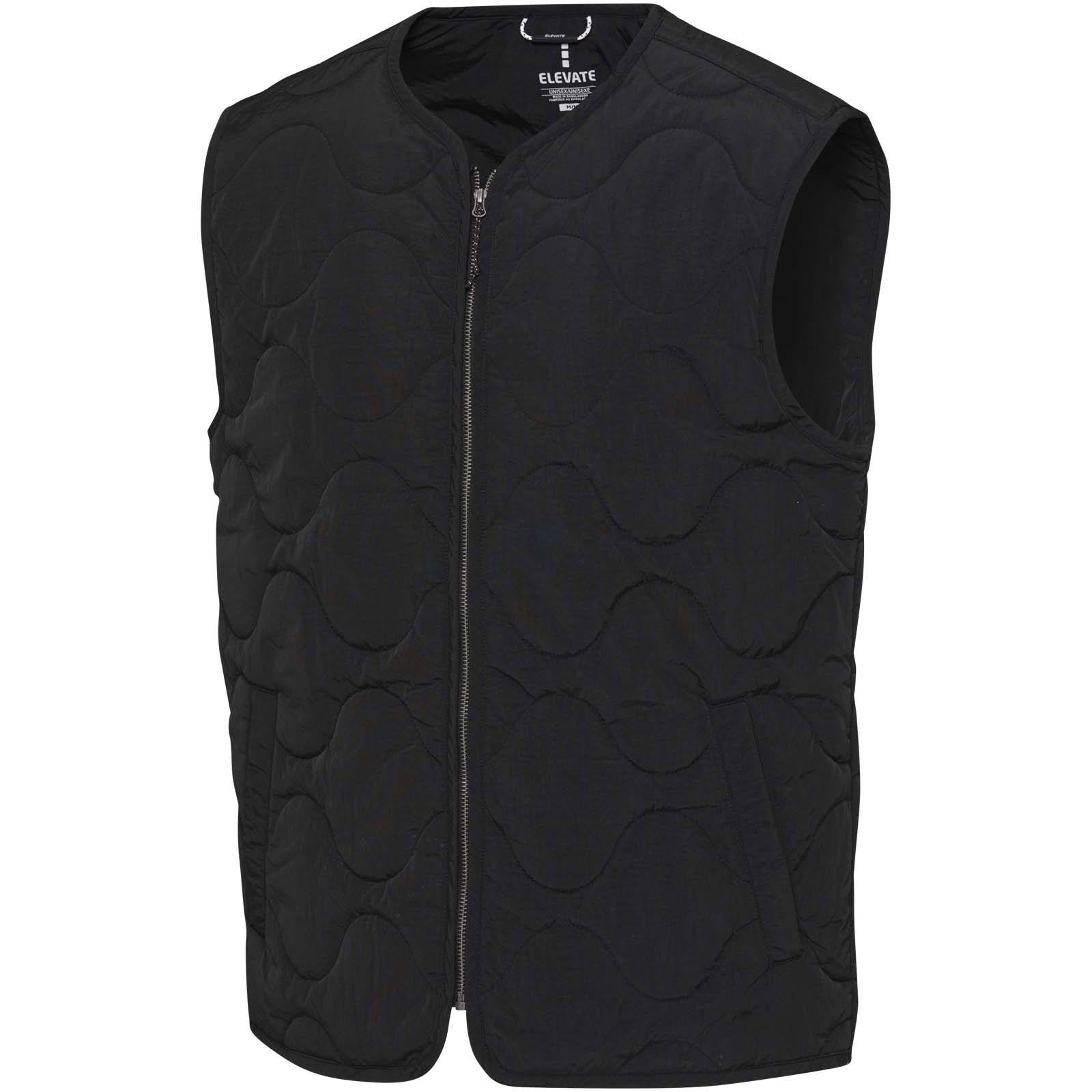 Quartz GRS gerecyclede gewatteerde unisex bodywarmer